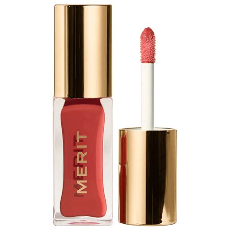 merit beauty tinted lip oil.